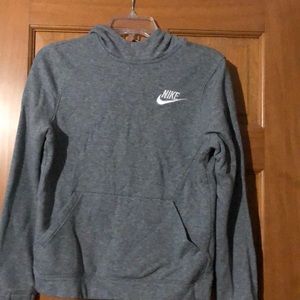 Kids large gray nike hoodie
